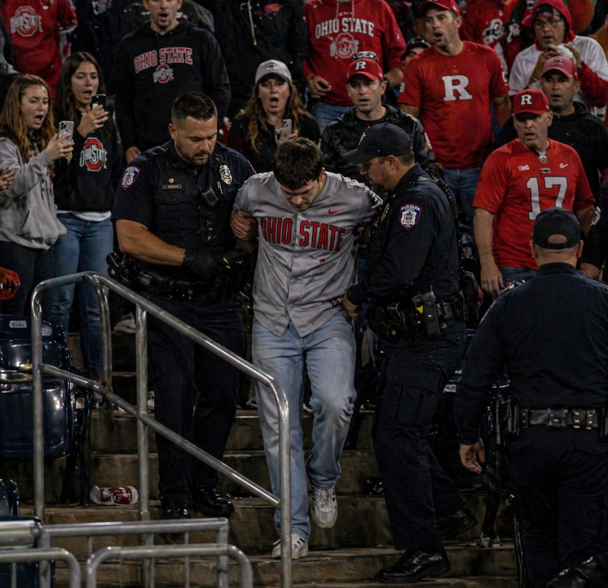 🚨 BREAKING NEWS: Fan Arrested After Shocking Incident During Ohio State vs. Rutgers Clash