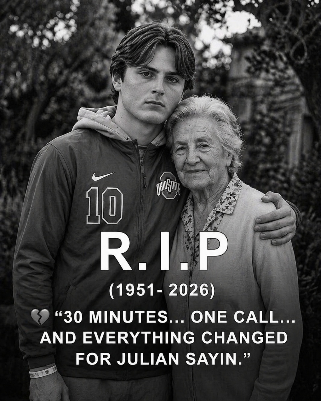 💔 A Difficult Moment Beyond the Field: Julian Sayin Faces Personal Loss as Family Confirms Passing of His Grandmother