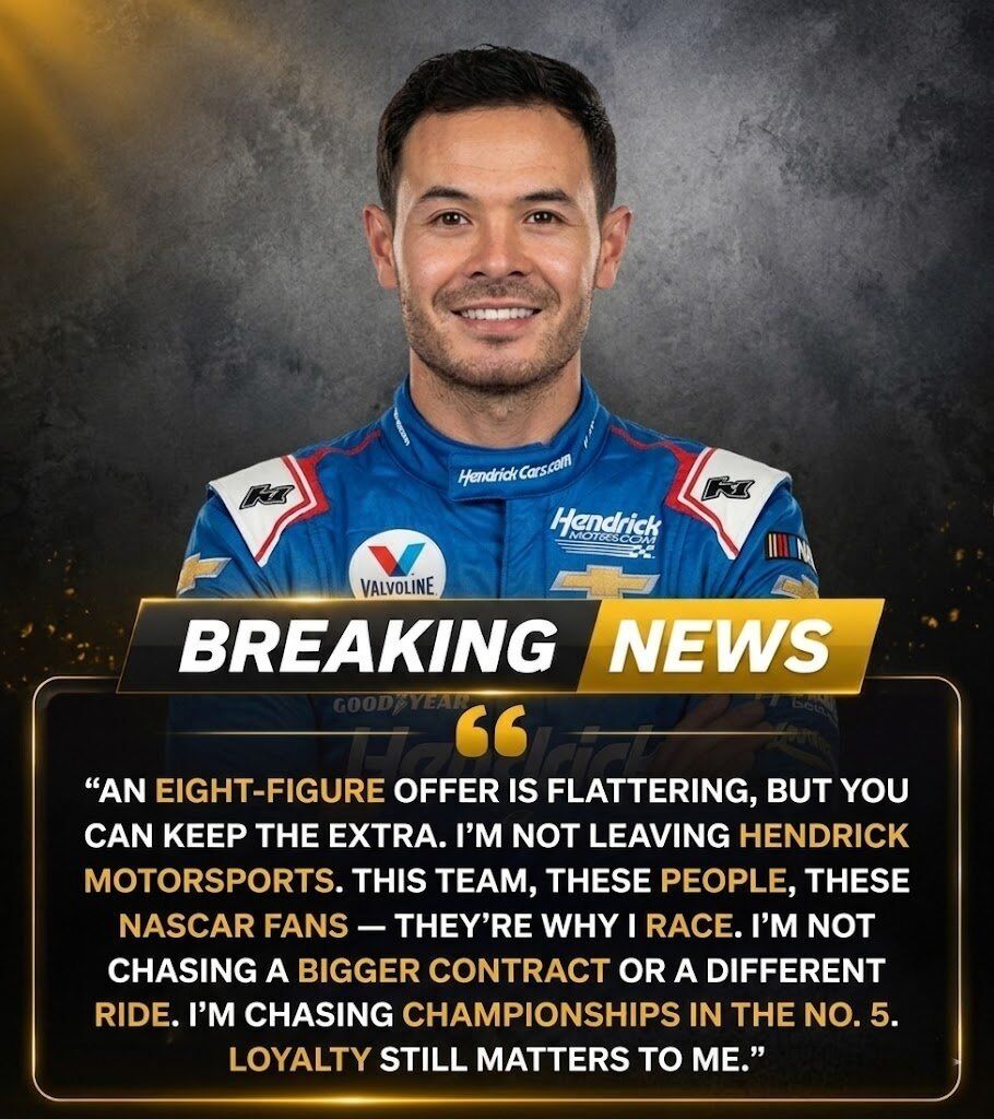 Kyle Larson’s Loyalty Stuns NASCAR World as He Turns Down Huge Offers From Contenders to Stay With Hendrick Motorsports During Difficult Injury Battle