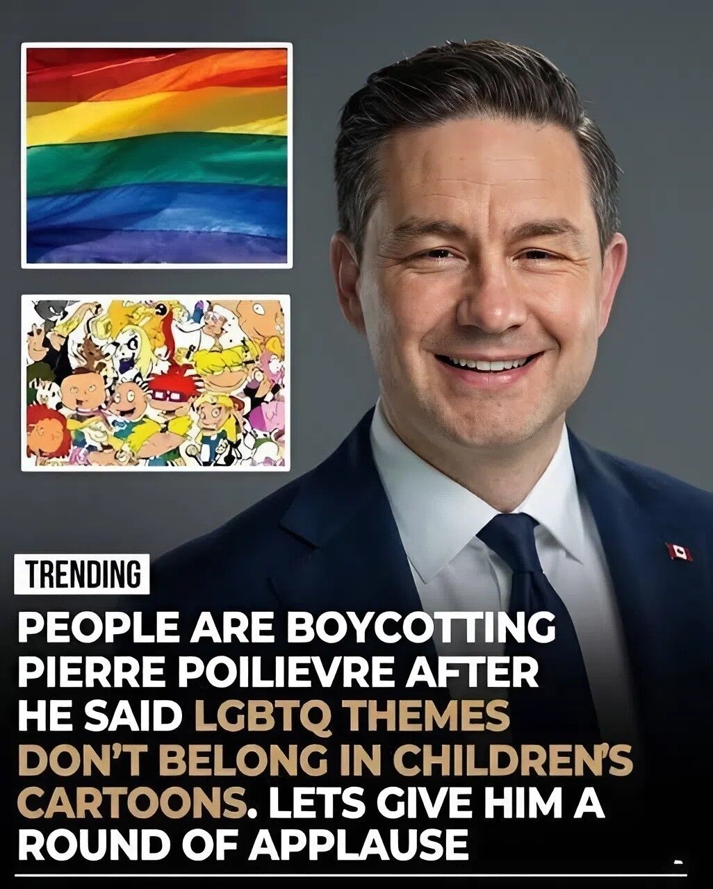 NATIONAL DISCOURSE IGNITED: PIERRE POILIEVRE FACES SEVERE BACKLASH OVER CONTROVERSIAL LGBTQ CARTOON REMARKS